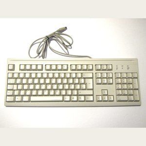 Vintage German Mitsumi KFK-EA5SA PS/2 Wired Computer Keyboard QWERTZ